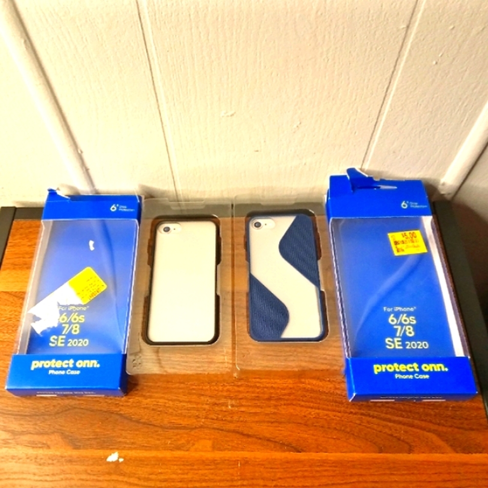 Onn Phone Case 2 set For iPhone 6/6S/7/8 SE 2020 6' Drop Protection.